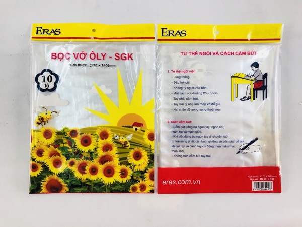 Bọc SGK và vở dạng tệp E450
